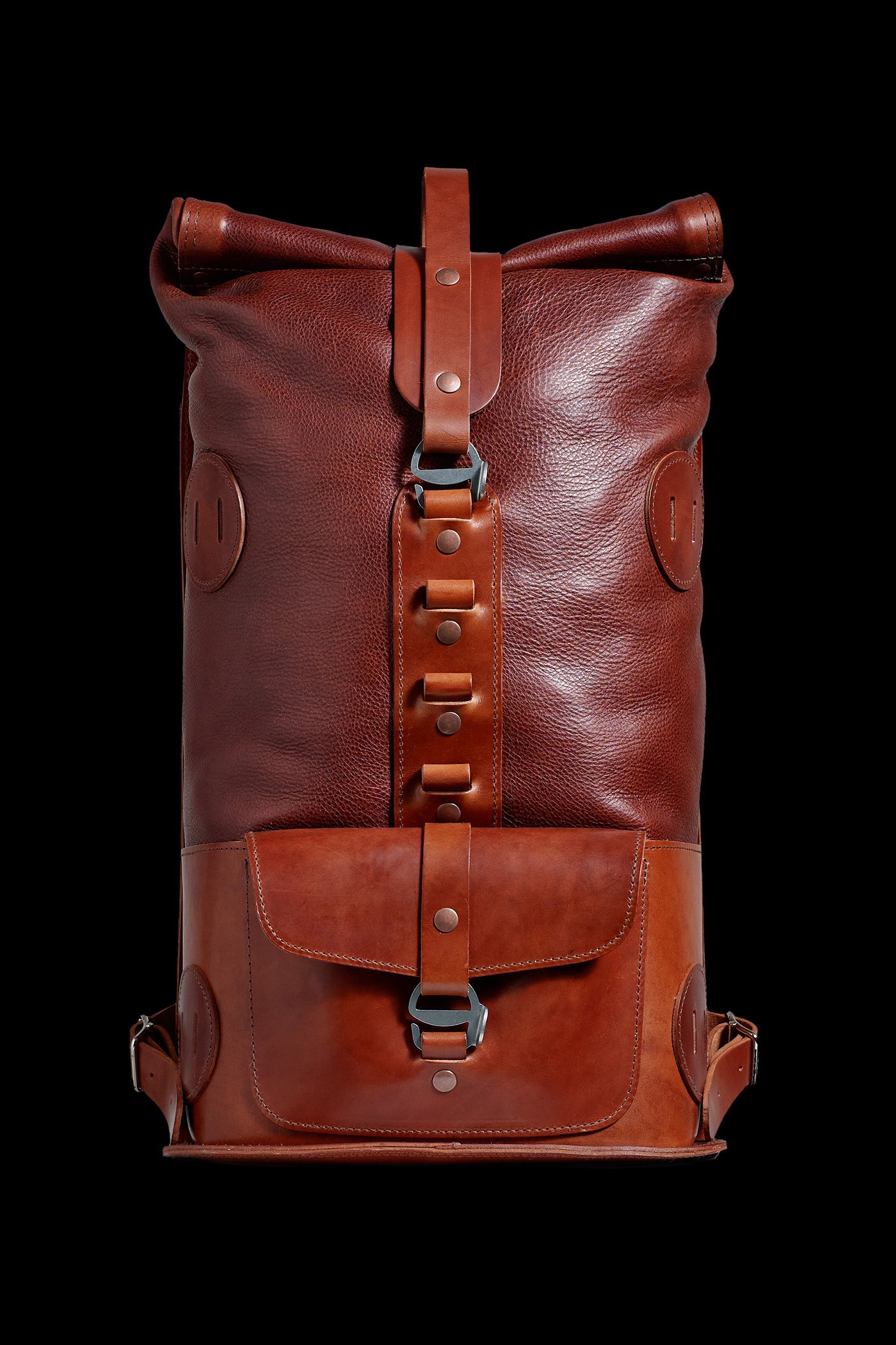 backpack designed for carry on luggage fold top leather Johnny Fly keeping your work essentials organized Ultimate Carry-On System