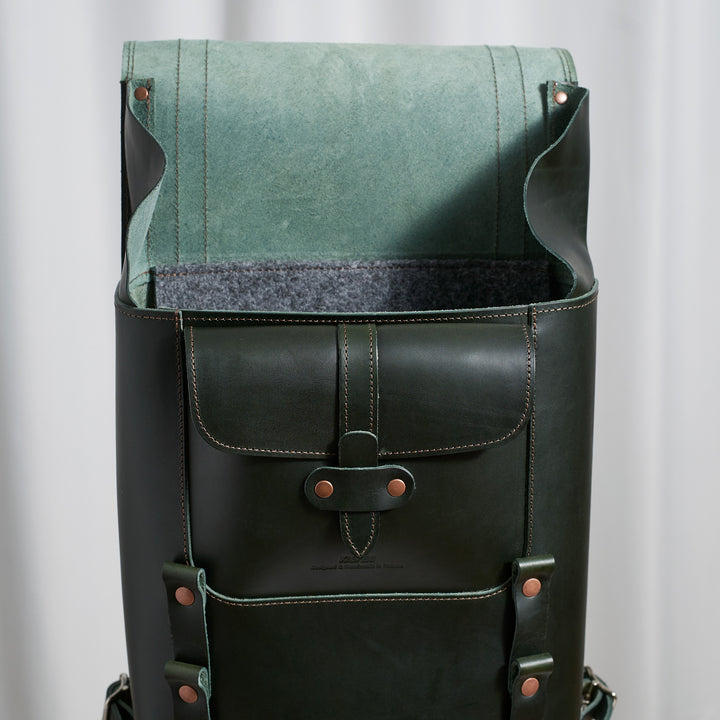 Pre-order – Large Backpack – Firenze Collection Racing Green