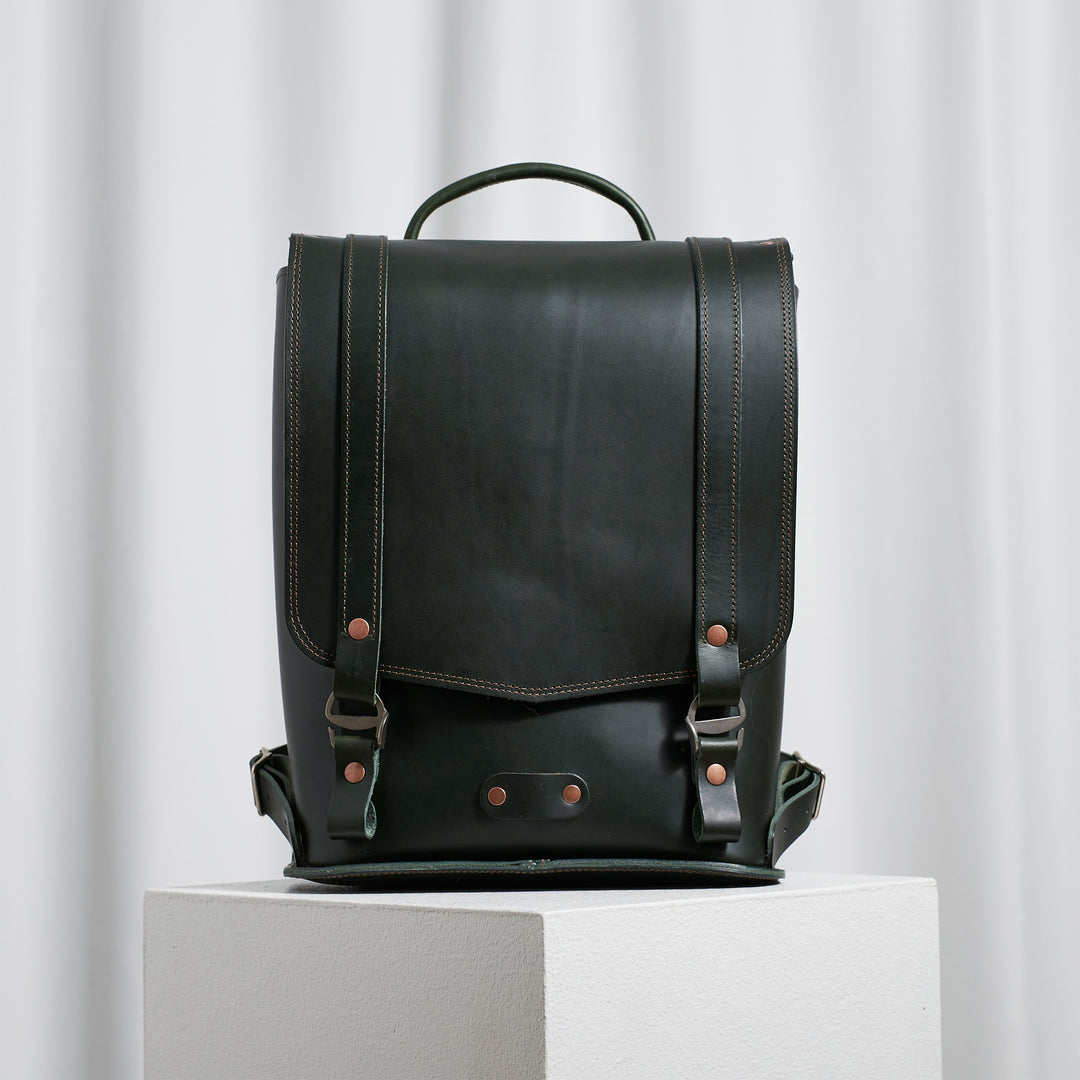 Pre-order – Large Backpack – Firenze Collection Racing Green