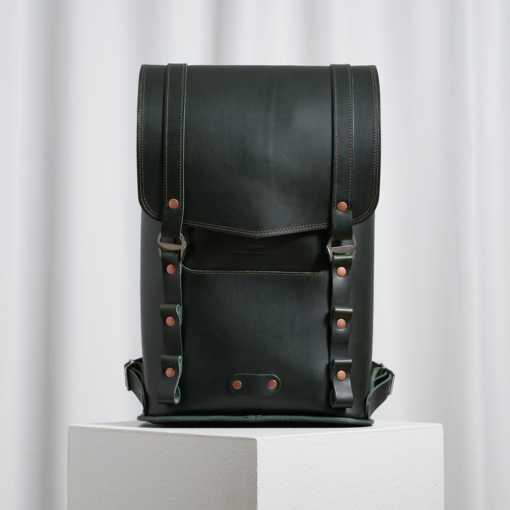 Pre-order – Large Backpack – Firenze Collection Racing Green