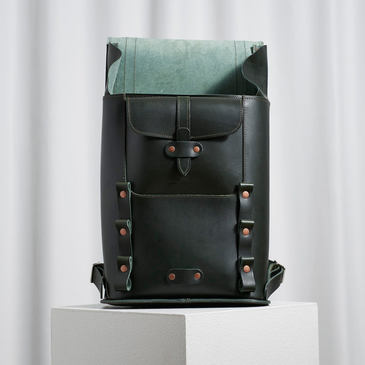 Pre-order – Large Backpack – Firenze Collection Racing Green