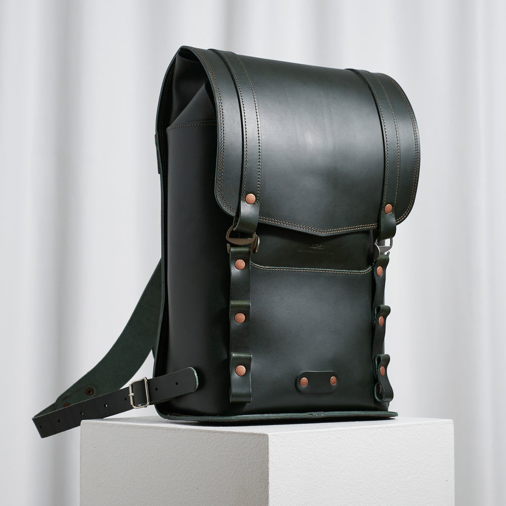 black leather backpack with roses El Toro The House of Rose (THOR) Lambskin leather body Novelty Rose Backpack | Eco-Friendly,
