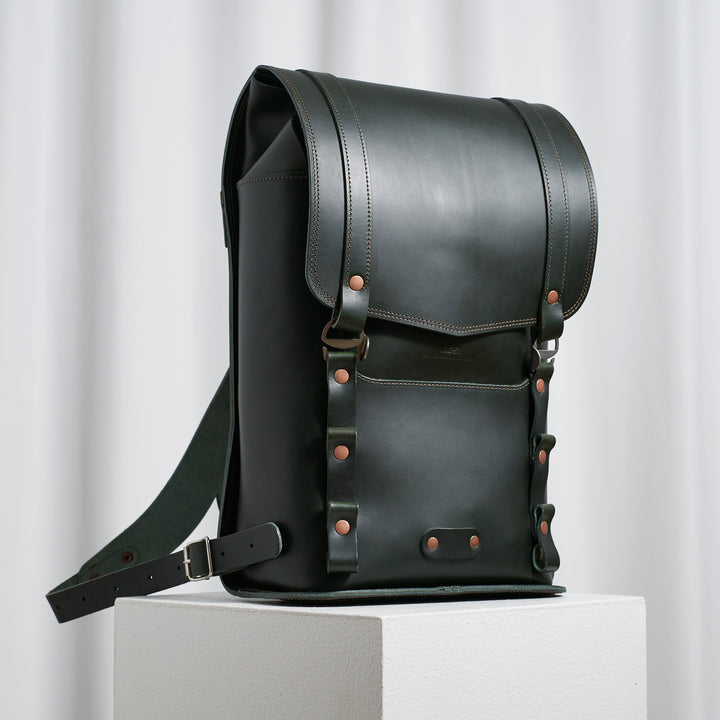 Pre-order – Large Backpack – Firenze Collection Racing Green