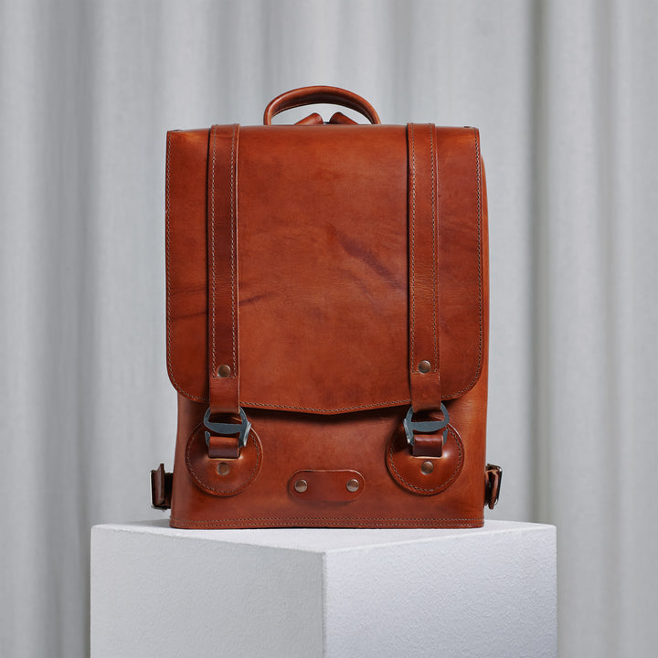 Brown Small Backpack 