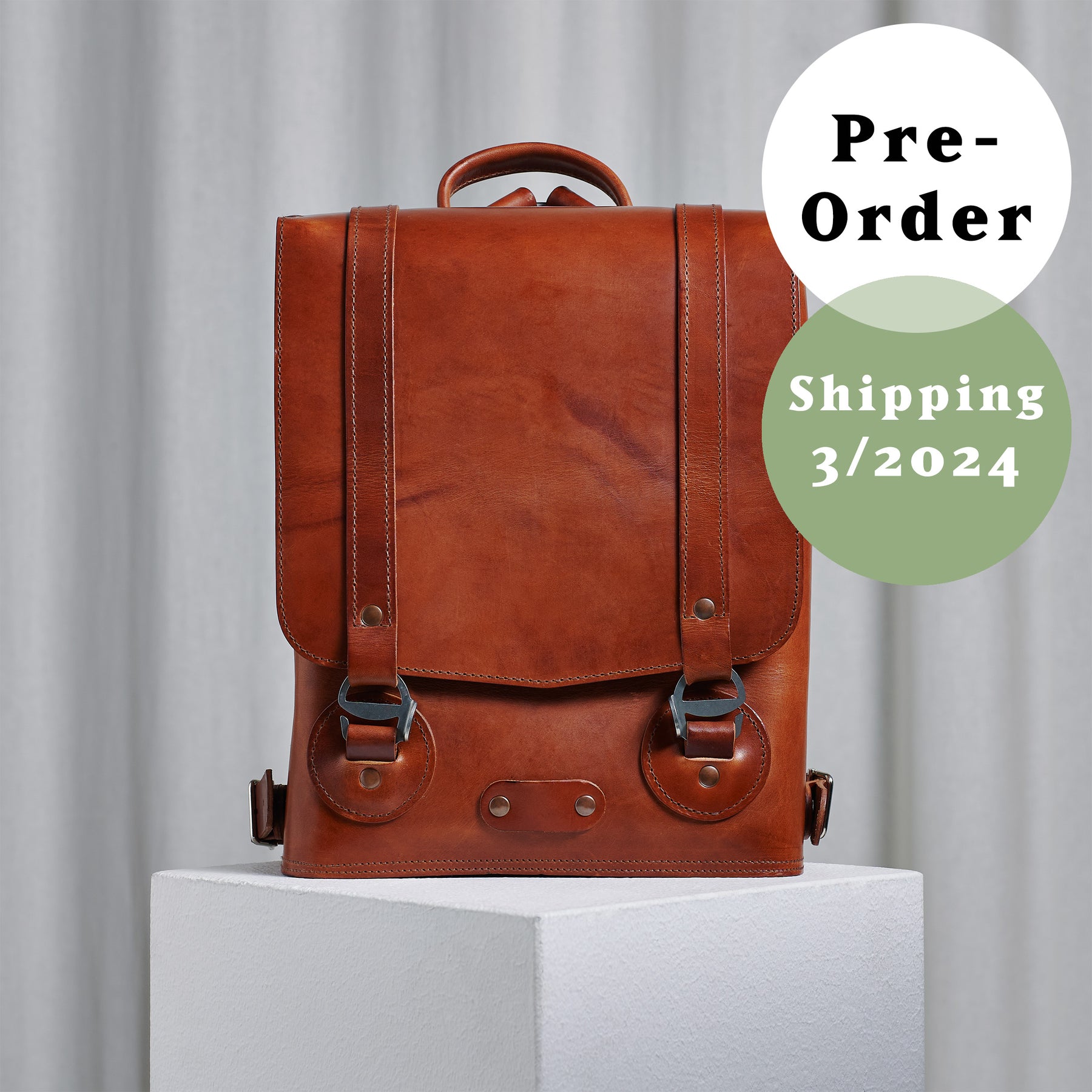 Brown Small Backpack