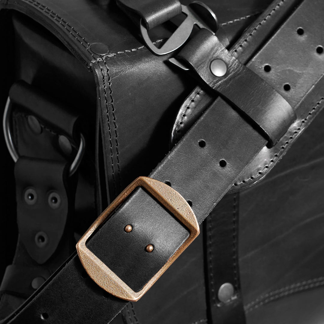 Pre-order – Attaché – Black Leather Satchel