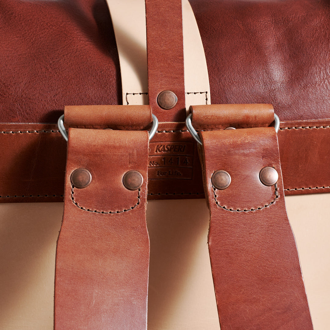 Originals: Fold Top – Ruskea ja Luonnonvaalea 