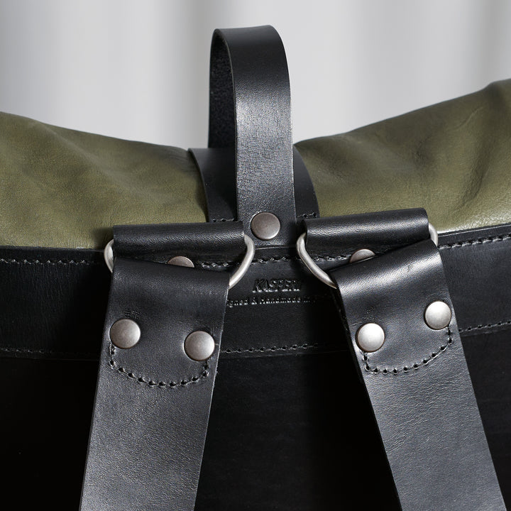 ORIGINALS: Small Fold Top – Sage & Black