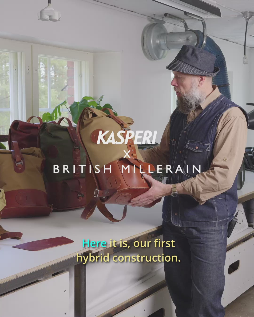  사전 주문 – Fold Top – British Millerain Field Twill 카키 