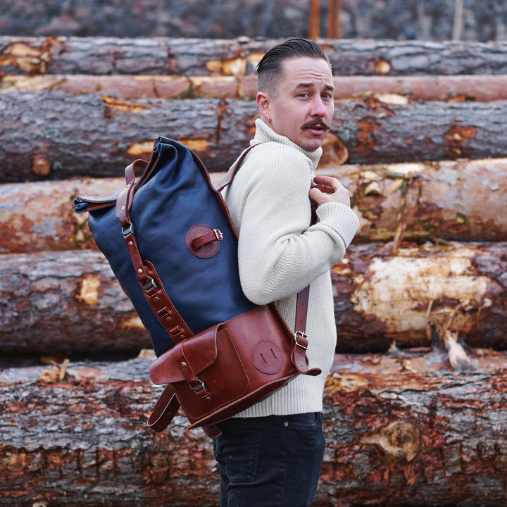 ORIGINALS: Le premier S.05 Fold Top - Navy et brown