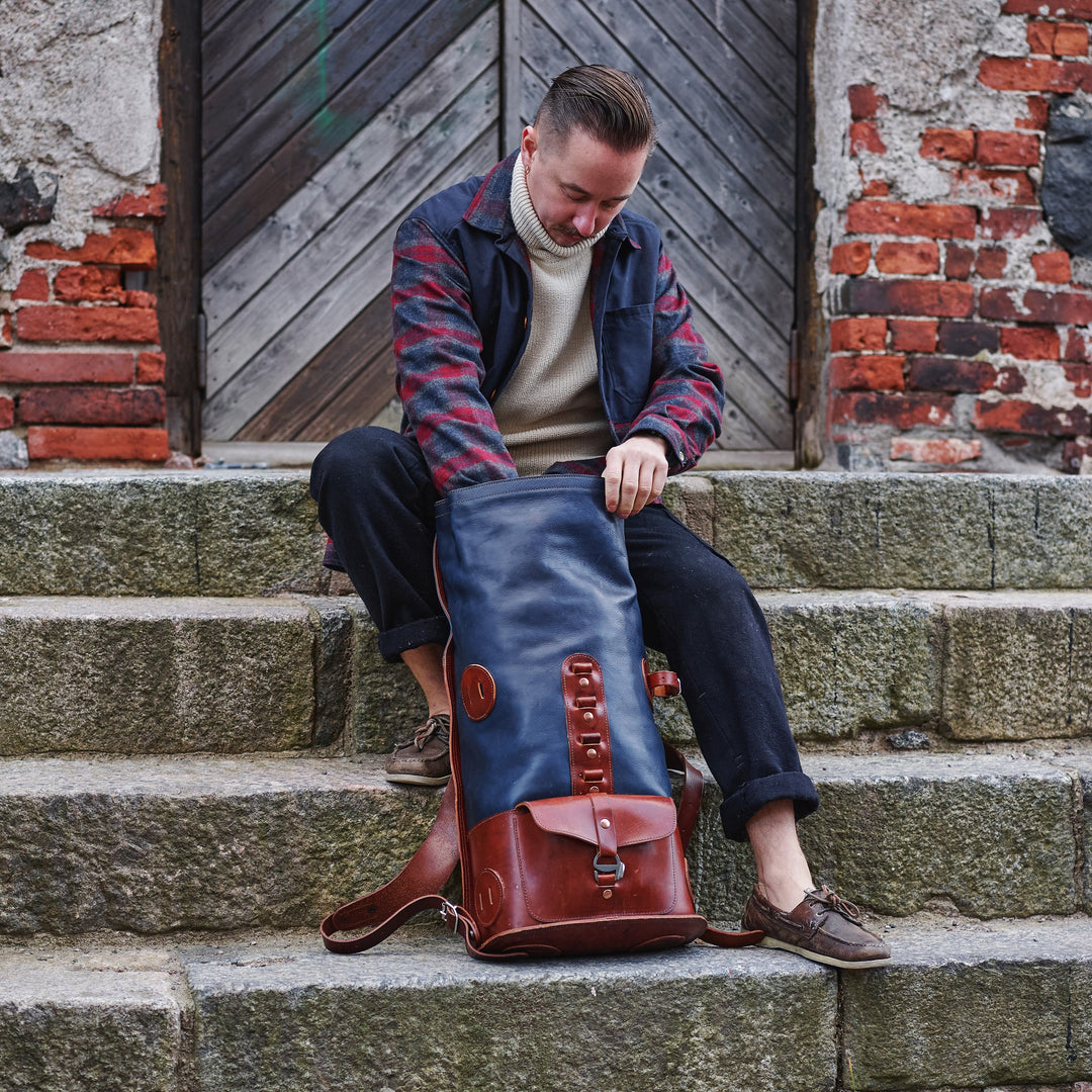 ORIGINALS: Le premier S.05 Fold Top - Navy et brown